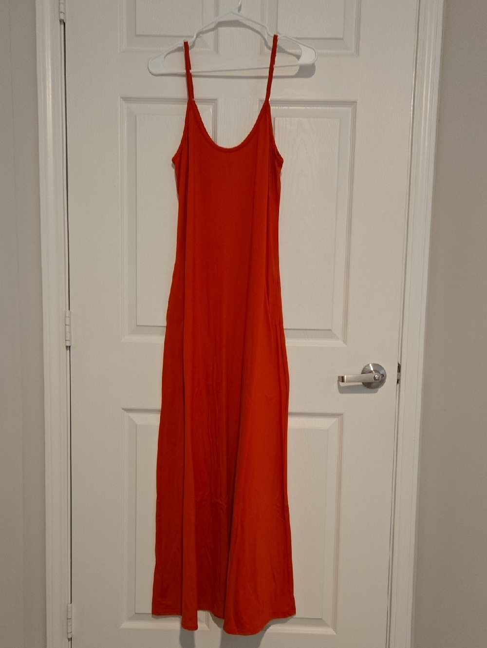 Red Spaghetti-Strap Maxi Dress - Women